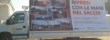 Camion Vela ad Olbia con foto di chi sporca