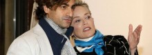 Sharon Stone e il suo  toy boy italiano