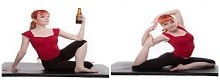 Rage Yoga binomio perfetto con birra e parolacce.