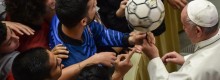 Il Papa  che tifa il calcio e il Cagliari