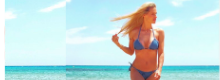 Michelle Hunziker in Sardegna