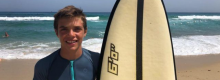 Francesco 12 anni salva un bagnante con la tavola