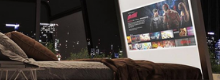 Un letto smart tv