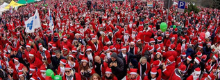 L'invasione solidale dei Babbi Natale