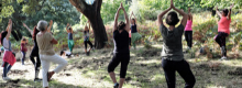 Lo Yoga per tutti sulle sponde Lago Baratz