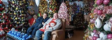 Coppia tedesca ha 350 alberi di Natale in casa