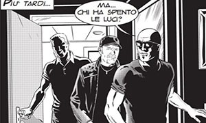 Vasco Rossi in un fumetto di Diabolik