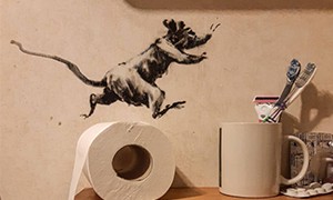 Banksy resta a casa e lavora in smart working