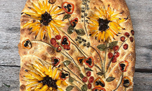 Le focacce diventano quadri di Van Gogh