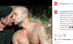 Giornata mondiale contro l' omofobia: Ricky Martin e il bacio con il marito