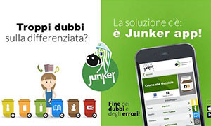 Junker è una app gratuita  che aiuta a differenziare la spazzatura