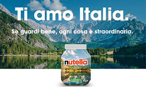 Novit&agrave; Nutella  omaggio all'Italia e Bufala Dark