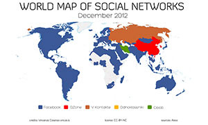 La nuova mappa dei social network