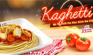 Spaghetti e pollo, si pu&ograve; fare! Si chiamano Kaghetti