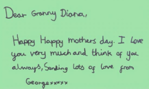 14 marzo Festa della mamma in UK e i principini dedicano lettere e disegni alla nonna Lady Diana