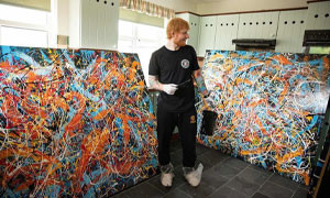 Ed Sheeran dalla musica alla pittura per beneficenza