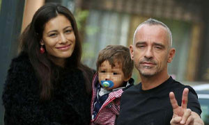 Eros Ramazzotti e Marica Pellegrinelli insieme per la prima comunione della piccola Raffaella