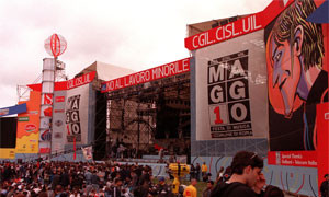 Concerto del Primo Maggio: si spinge per avere un minimo di pubblico.