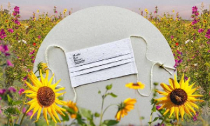 Da una mascherina nasce un fiore