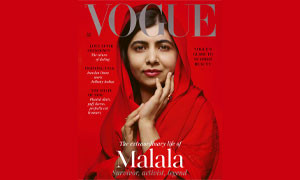 Malala Yousafzai  protagonista  della copertina di Vogue