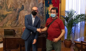 Paolo Truzzu ha ricevuto in Municipio Alessandro Ghiani