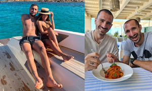 Vacanze sarde per gli Azzurri: Bonucci, Donnarumma e Chiellini