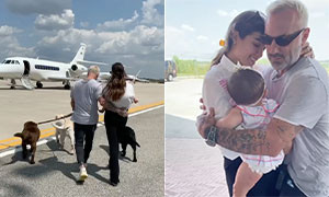 Gianluca Vacchi arriva in Sardegna con Sharon, Blue Jerusalema e i 3 labrador