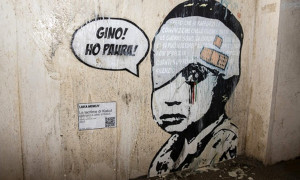 &quot;Le lacrime di Kabul&quot;: ecco l'ultima opera della street artist Laika, omaggio a Gino Strada