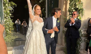 Miriam Leone sposa in Sicilia, ecco le immagini del matrimonio