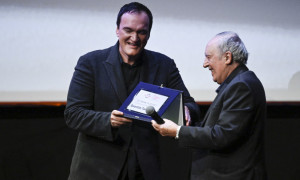 Premio alla carriera a Quentin Tarantino: "Mi piacerebbe girare un film a Roma"