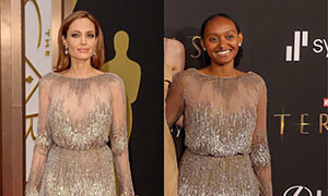 Zahara Jolie-Pitt prende in prestito i vestiti di mamma Angelina
