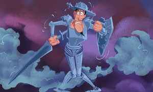 Tot&ograve; diventa un cartoon in 'L'erede di don Chisciotte'