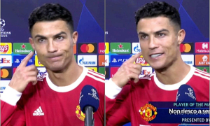 Fischi e insulti contro Ronaldo a Bergamo: non pu&ograve; rilasciare l&rsquo;intervista a fine partita