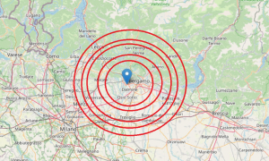 Forte scossa di terremoto tra Bergamo e Milano