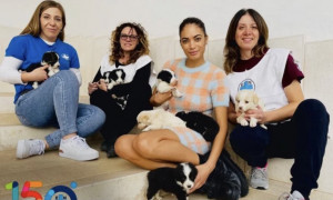 Elodie aiuta a salvare otto cuccioli abbandonati: ora hanno tutti una casa