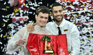 Sanremo 2022, Mahmood &amp; Blanco vincono il Festival con il brano 'Brividi'