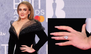 L&rsquo;anello di Adele ai Brit Award 2022, matrimonio in vista?
