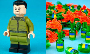 Zelensky diventa un personaggio Lego: raccolti 16mila dollari con la vendita