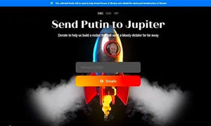 Una raccolta fondi per mandare Putin su Giove