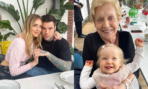 91 candeline per la nonna di Fedez: i Ferragnez si sono riuniti a pranzo
