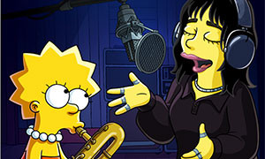 Billie Eilish  in  &quot;I Simpson&quot;, &quot;Lisa ti presento  Billie&quot;