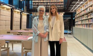 Lilia Segre e Chiara Ferragni visitano il Memoriale della Shoah
