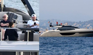 I Beckham in Sardegna a bordo di un super-yacht