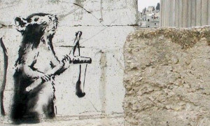 Salvato un graffito di Banksy ritenuto perduto a Betlemme