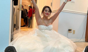 Selena Gomez si mostra in abito da sposa: ecco perch&egrave;