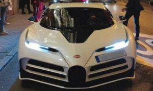 Cristiano Ronaldo avvistato su una Bugatti Centodieci da 8 milioni di euro