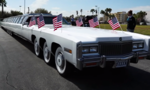 Ecco la limousine con l&rsquo;eliporto, &egrave; anche l&rsquo;auto pi&ugrave; lunga del mondo
