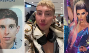 La drag queen Tomi Grainger bloccato in aeroporto: irriconoscibile per i troppi &ldquo;ritocchini&rdquo;