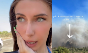 Incendi in Sardegna, tra gli sfollati anche l&rsquo;nfluencer Elisa Esposito