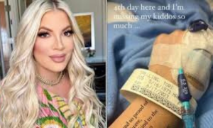 Ricovero in ospedale per Tori Spelling